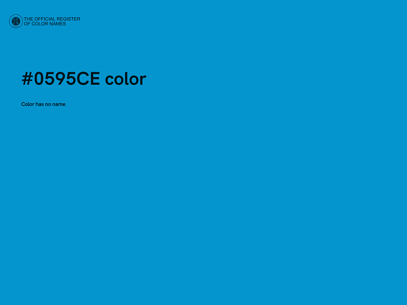 #0595CE color image