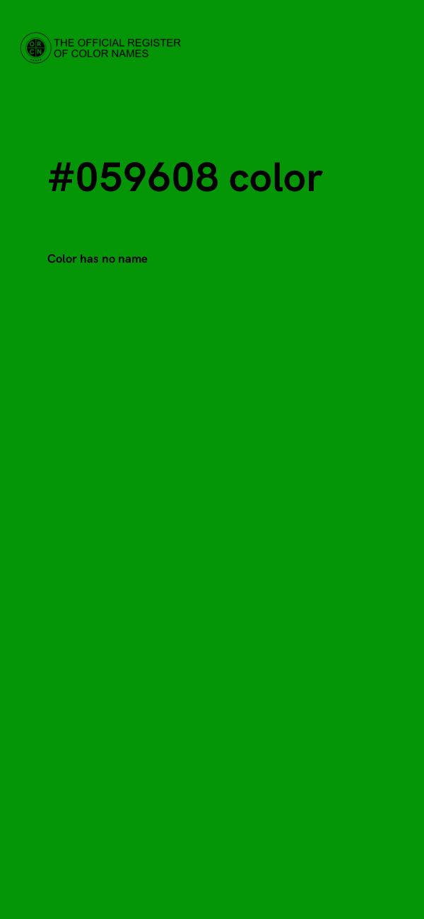 #059608 color image