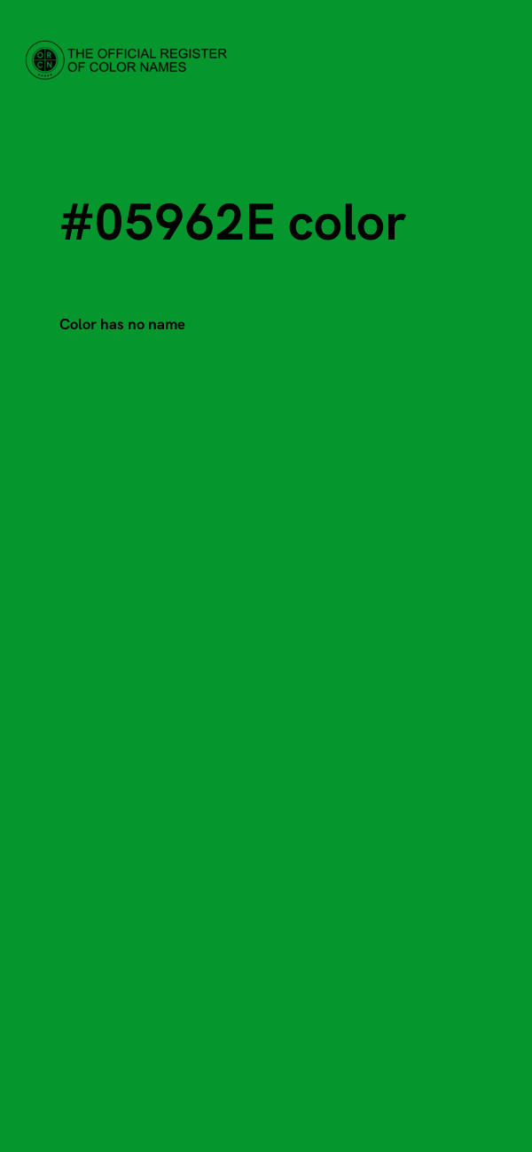 #05962E color image