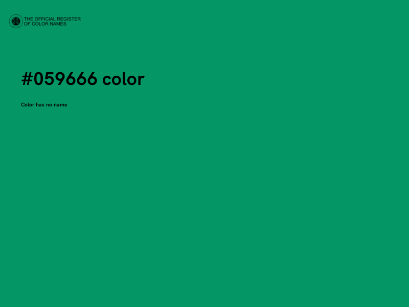 #059666 color image