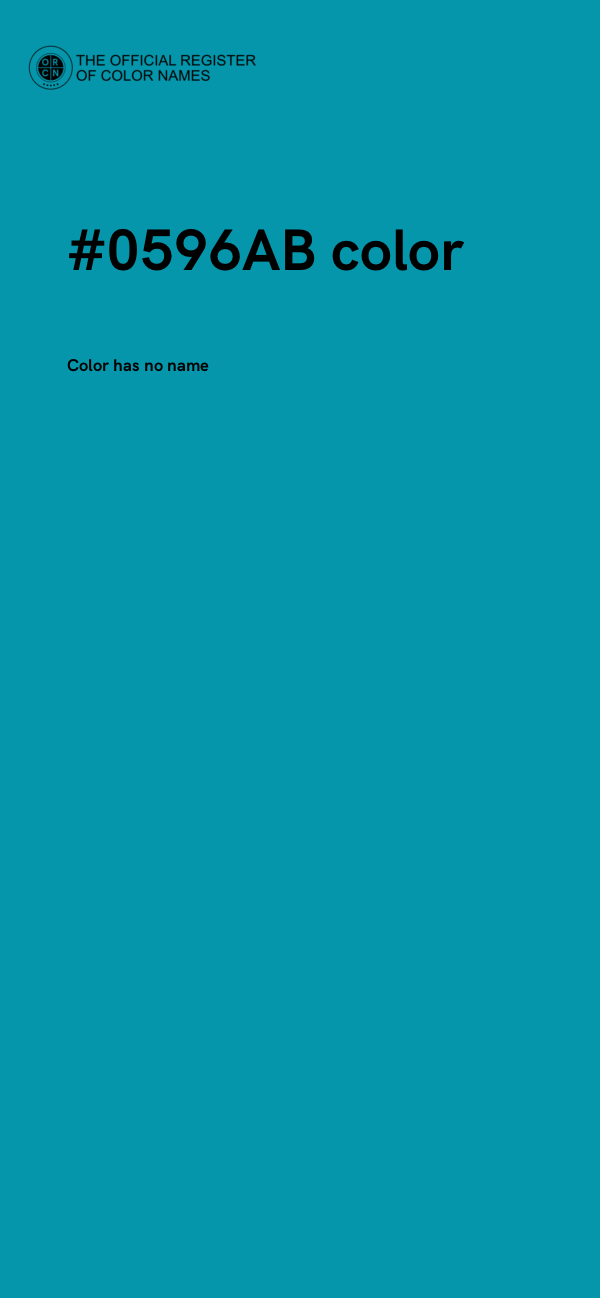 #0596AB color image