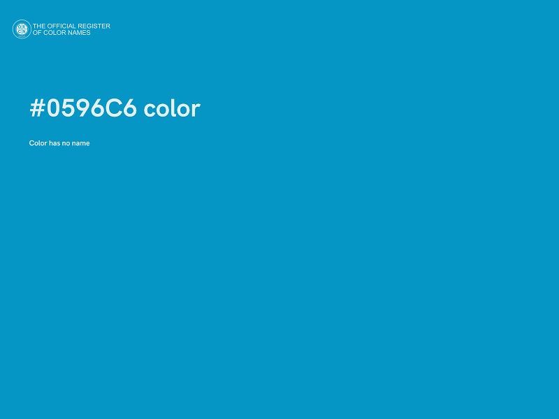#0596C6 color image