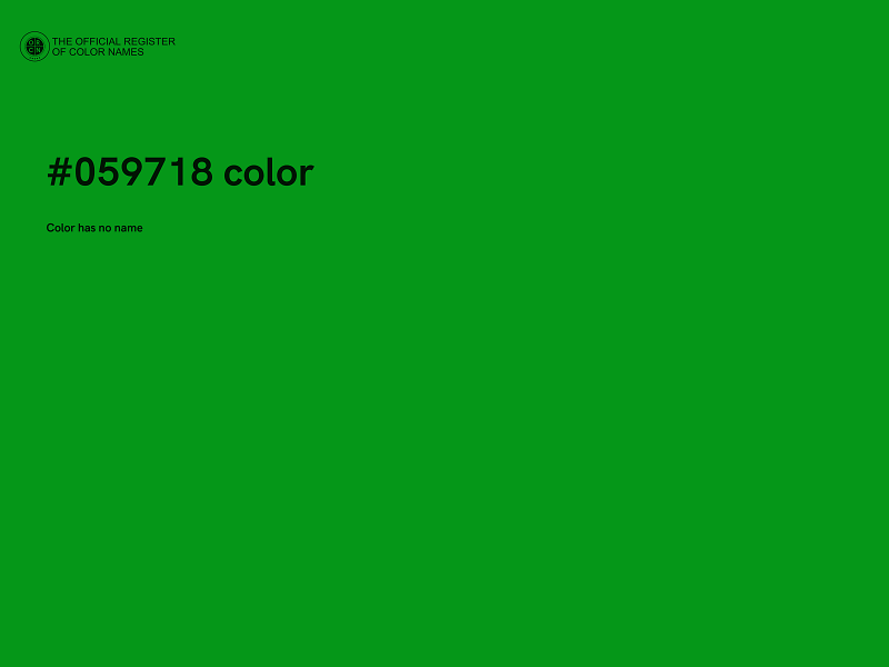#059718 color image