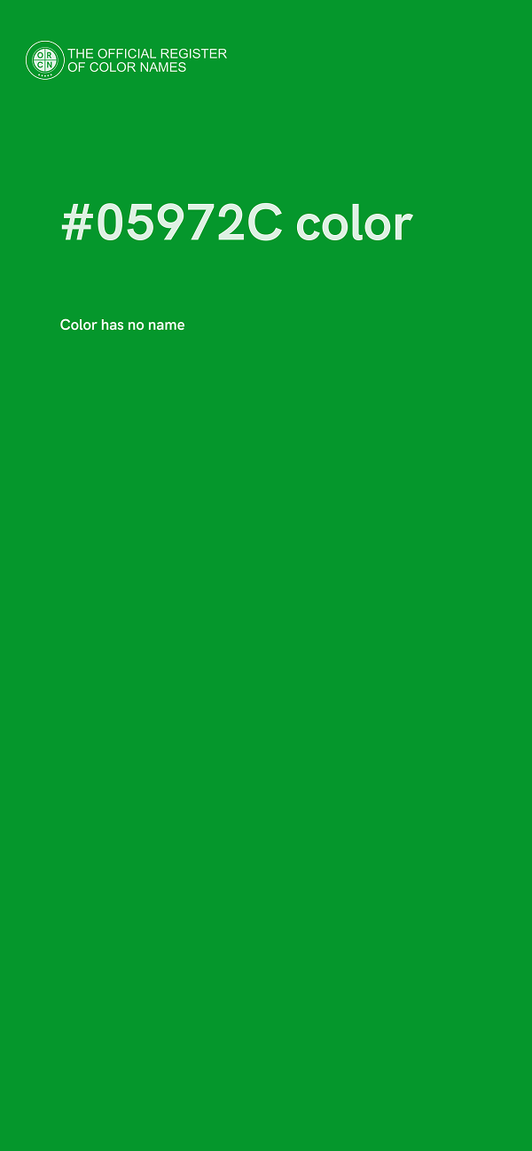 #05972C color image