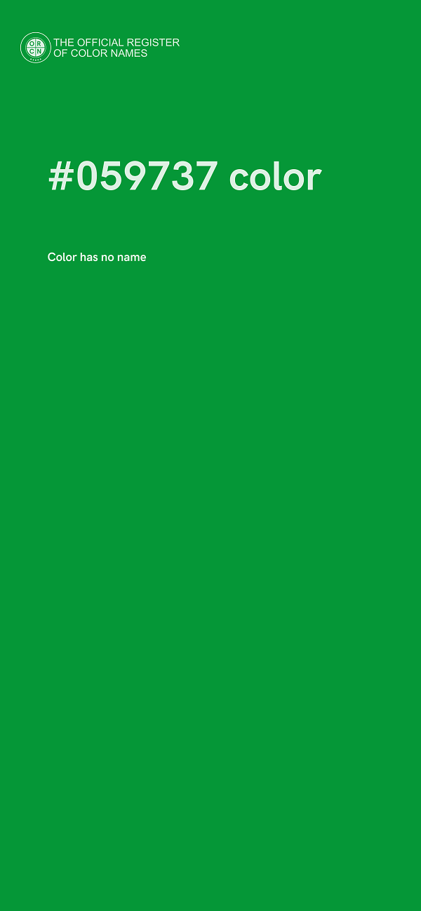 #059737 color image
