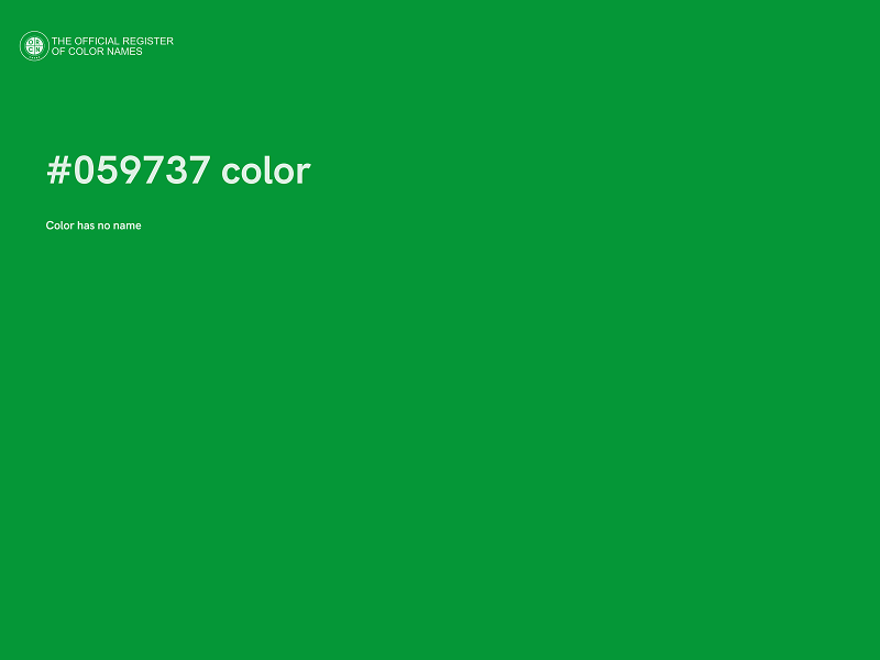 #059737 color image