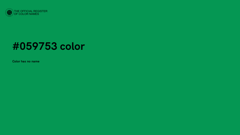 #059753 color image