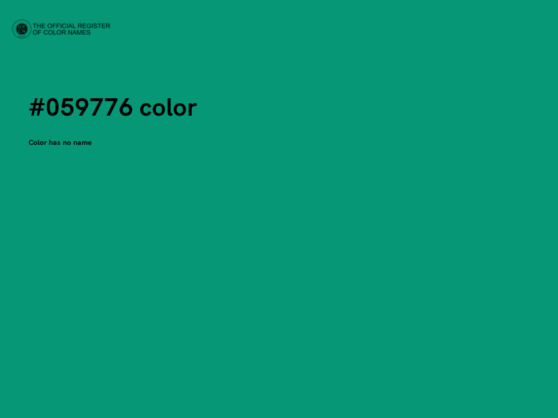 #059776 color image
