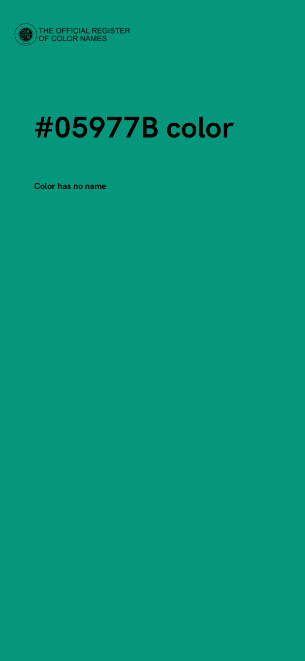 #05977B color image