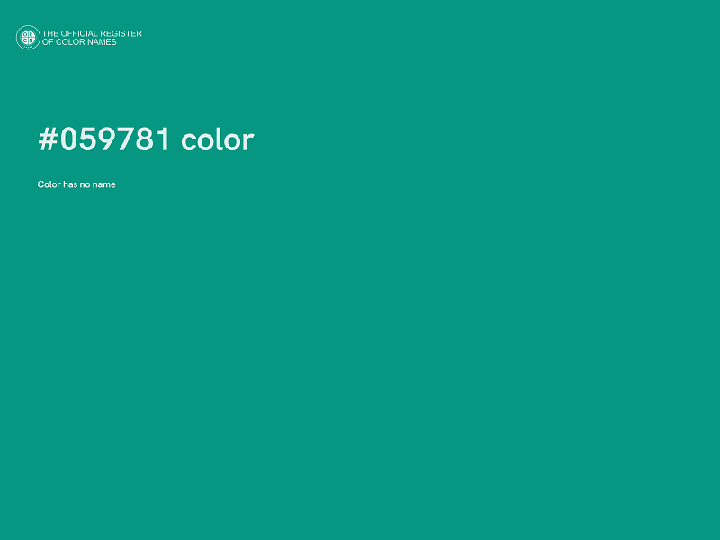 #059781 color image