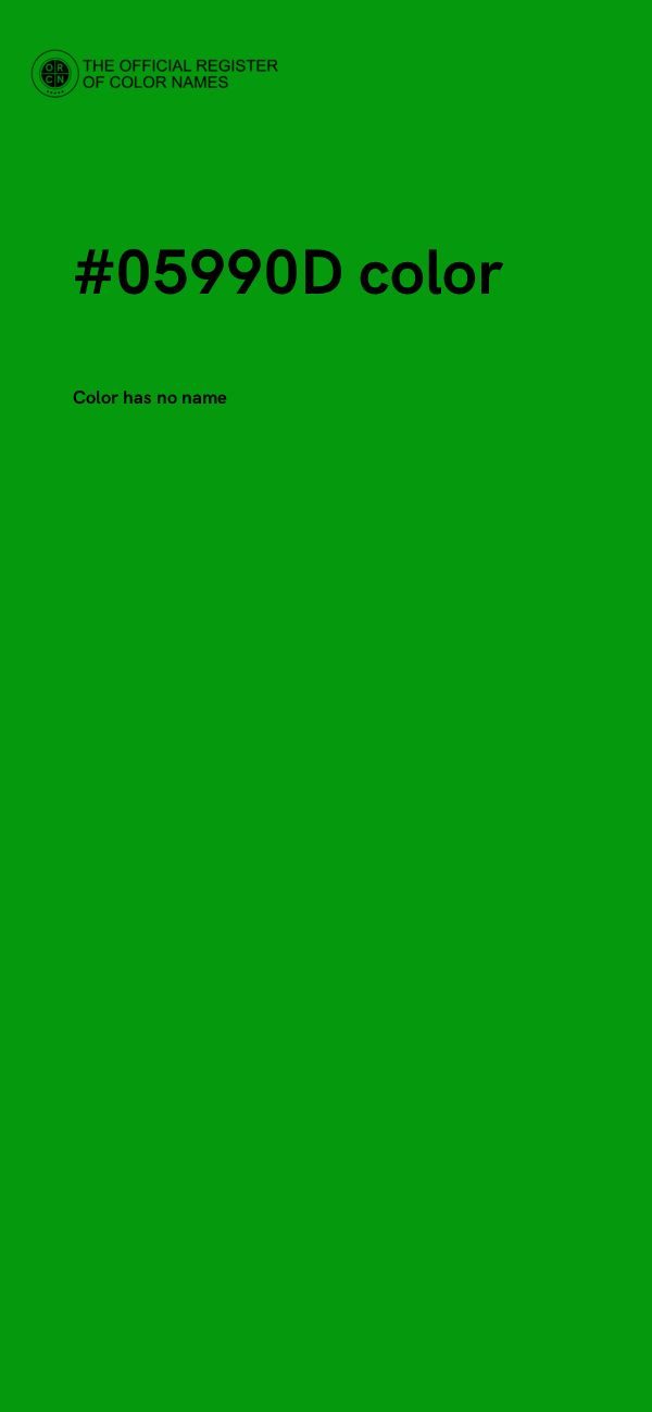 #05990D color image