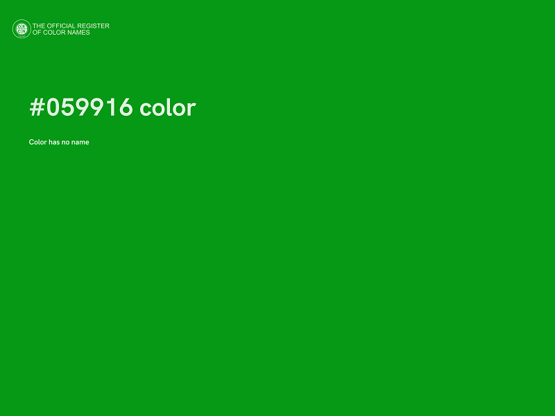 #059916 color image