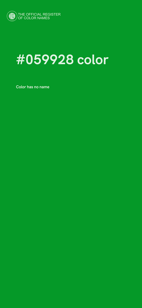 #059928 color image