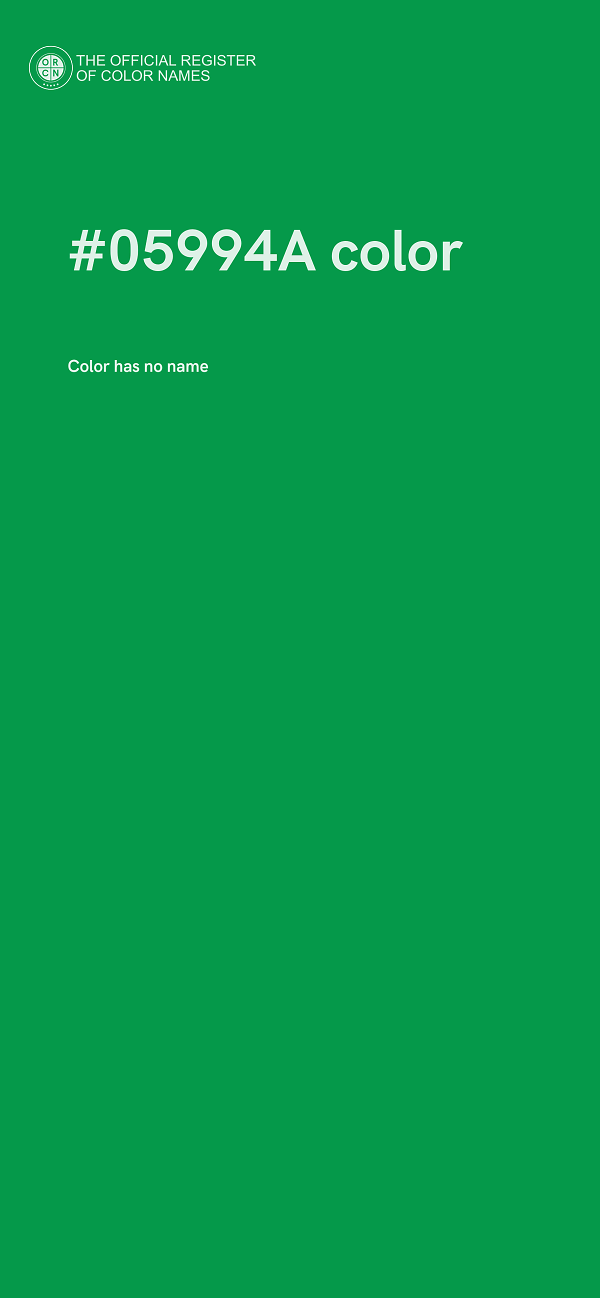 #05994A color image