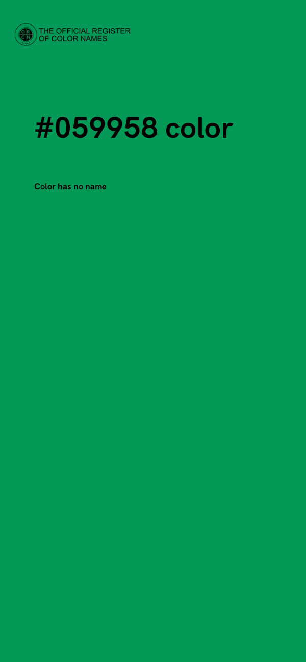 #059958 color image