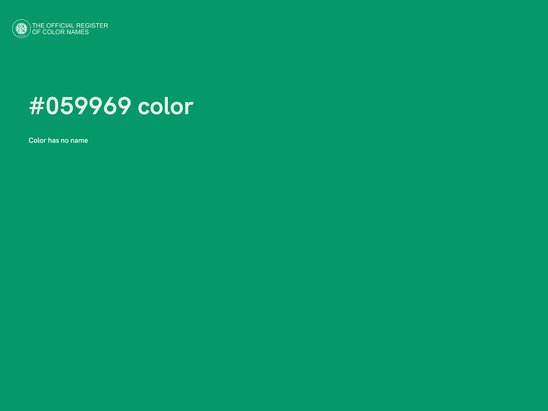 #059969 color image