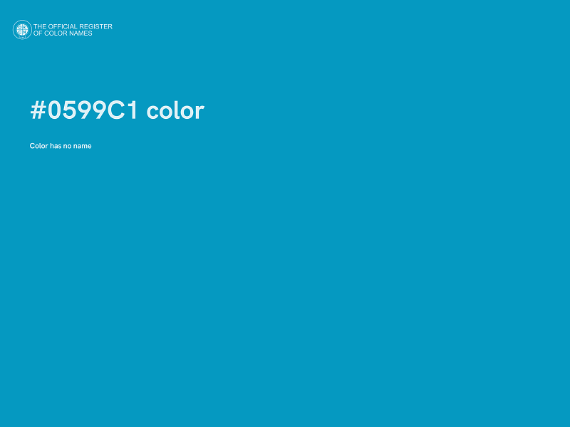 #0599C1 color image