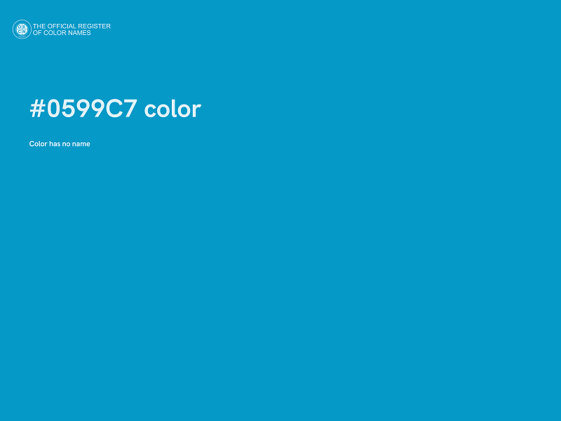 #0599C7 color image
