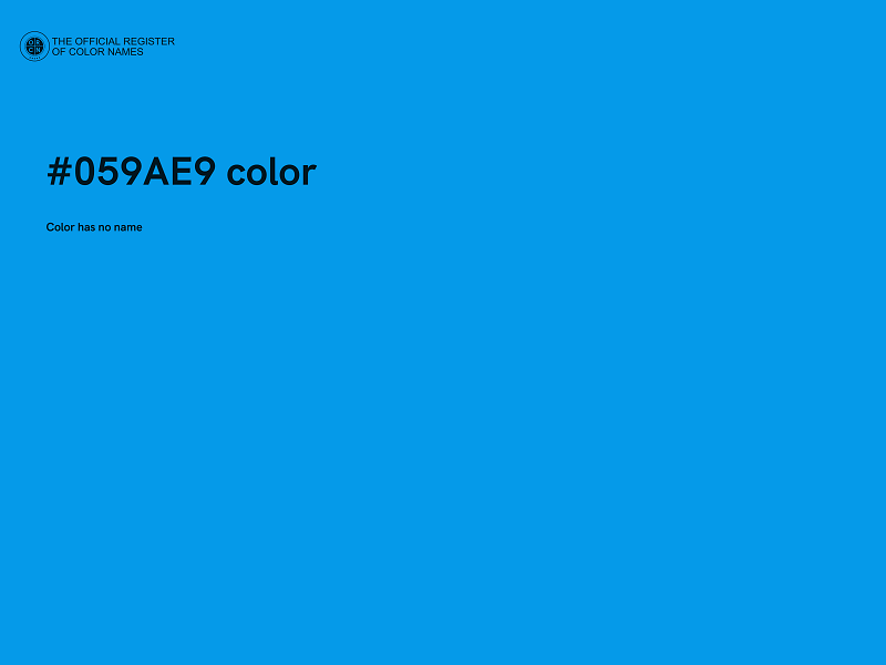 #059AE9 color image