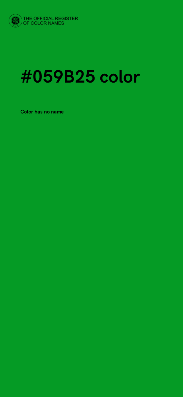#059B25 color image