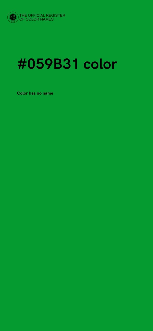 #059B31 color image