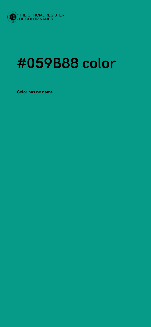 #059B88 color image