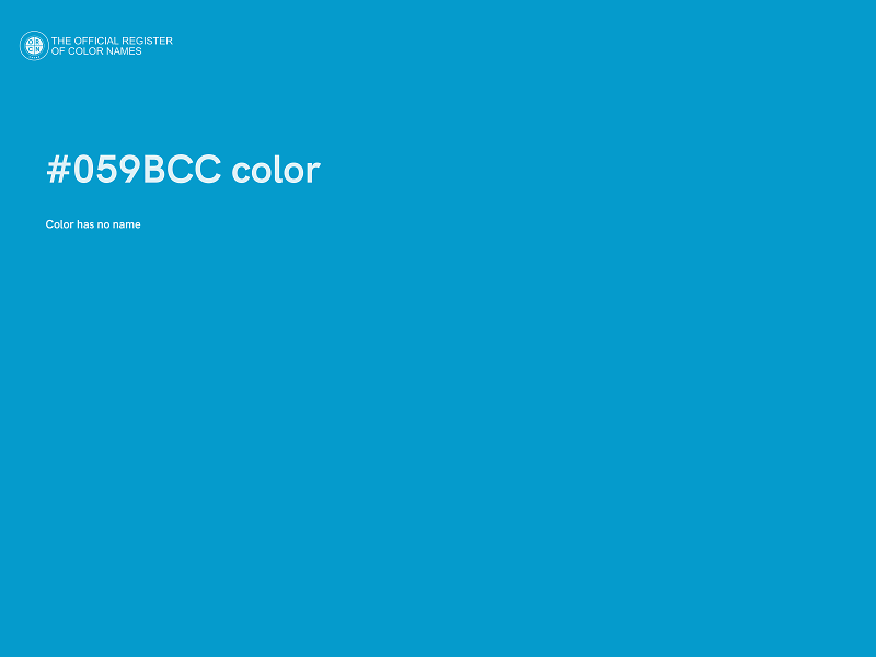 #059BCC color image