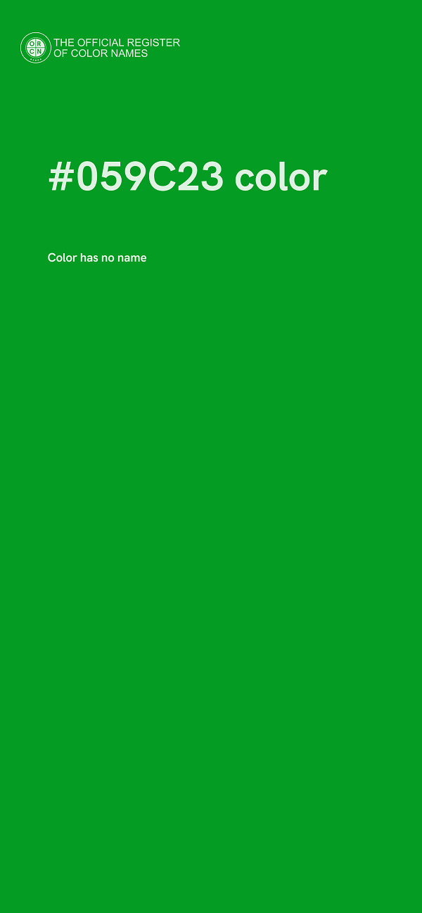 #059C23 color image
