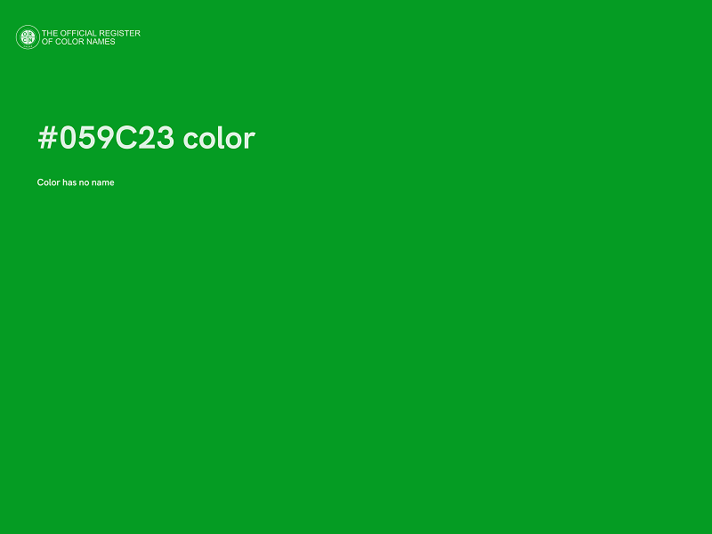 #059C23 color image