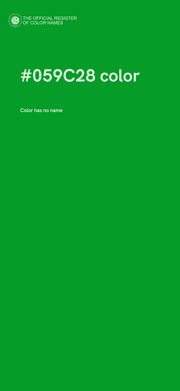 #059C28 color image