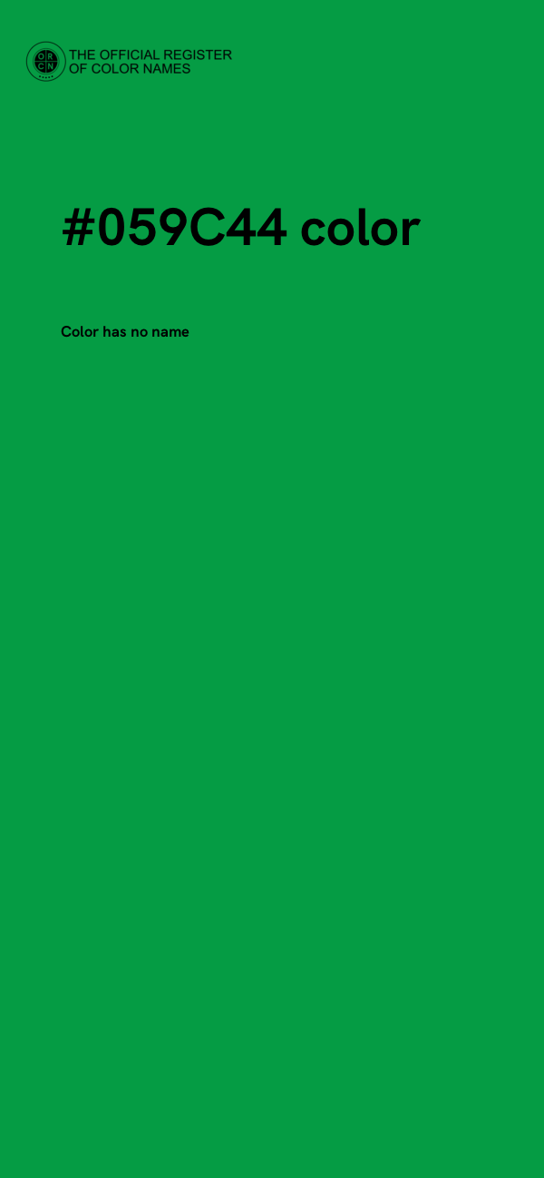 #059C44 color image