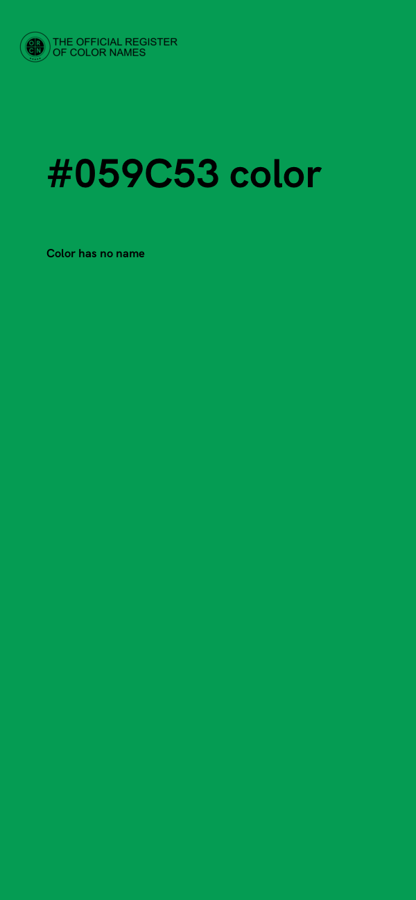 #059C53 color image