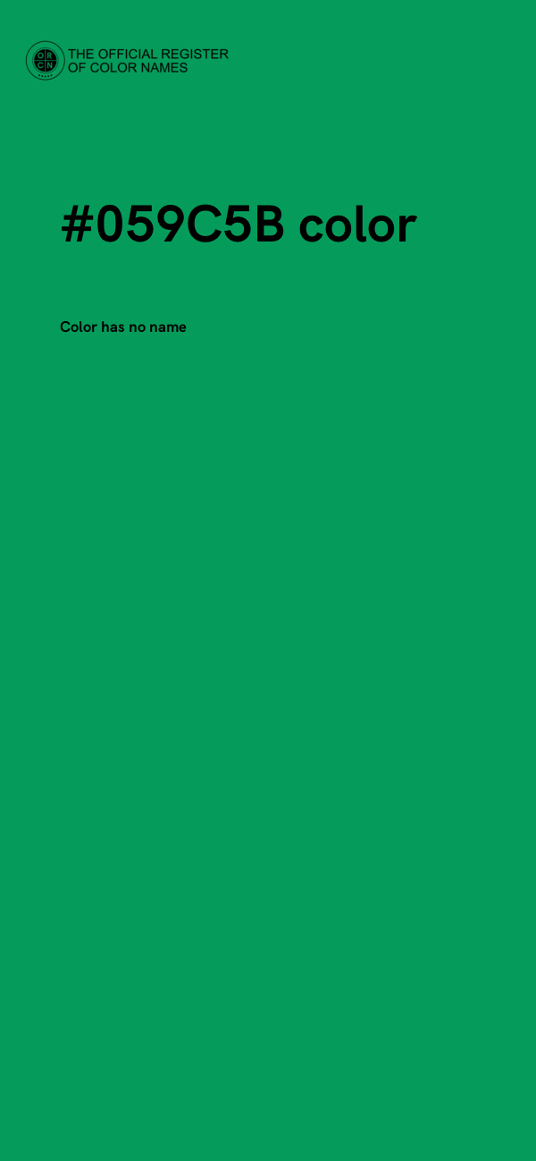 #059C5B color image
