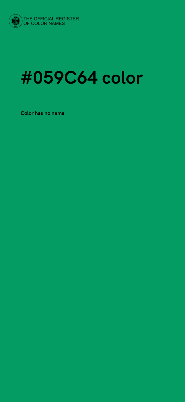 #059C64 color image