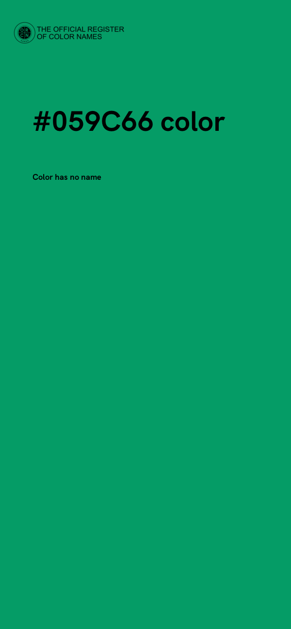 #059C66 color image