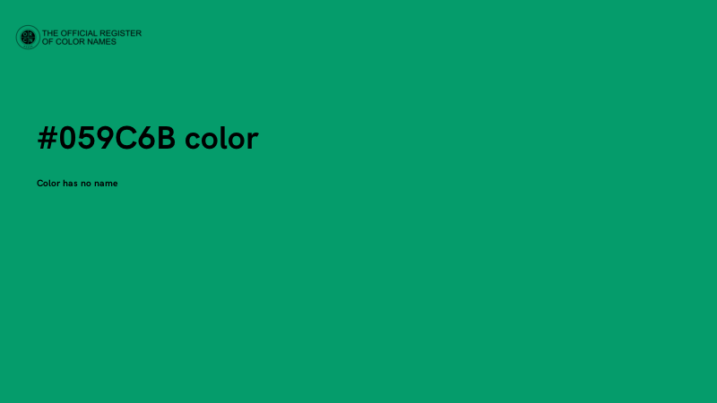 #059C6B color image