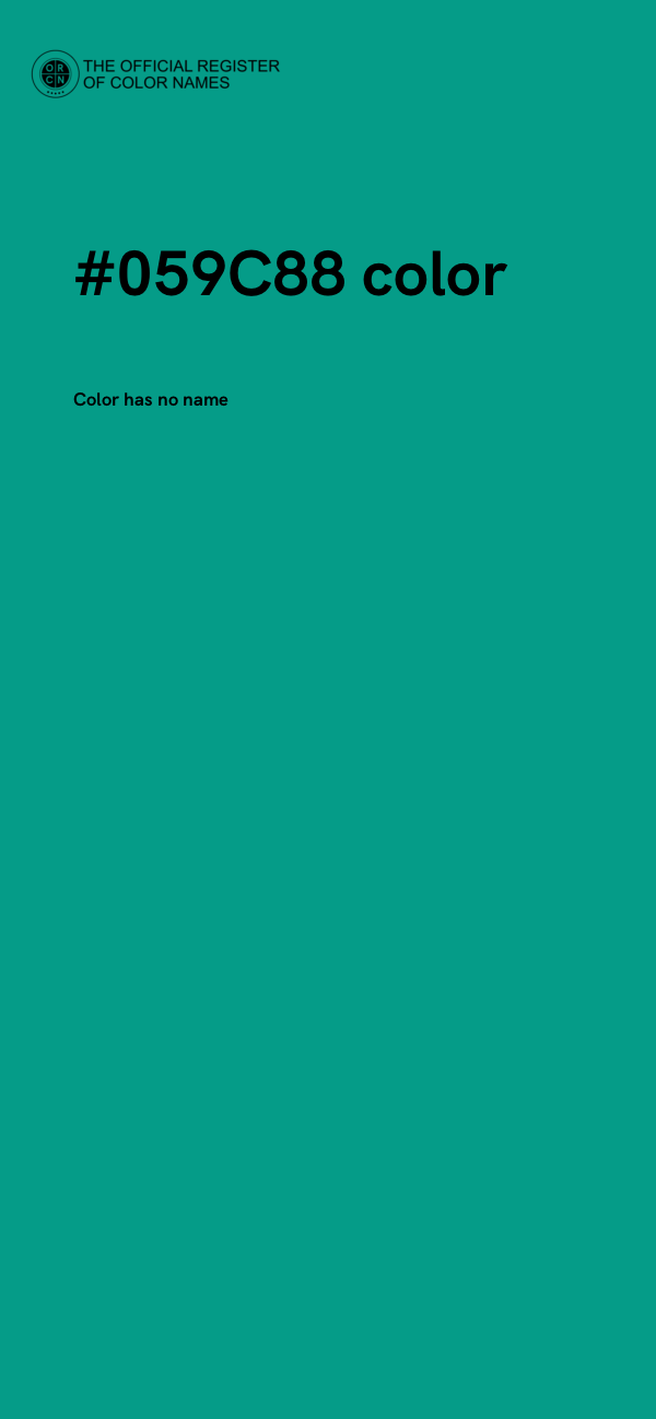 #059C88 color image