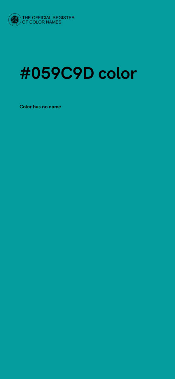#059C9D color image
