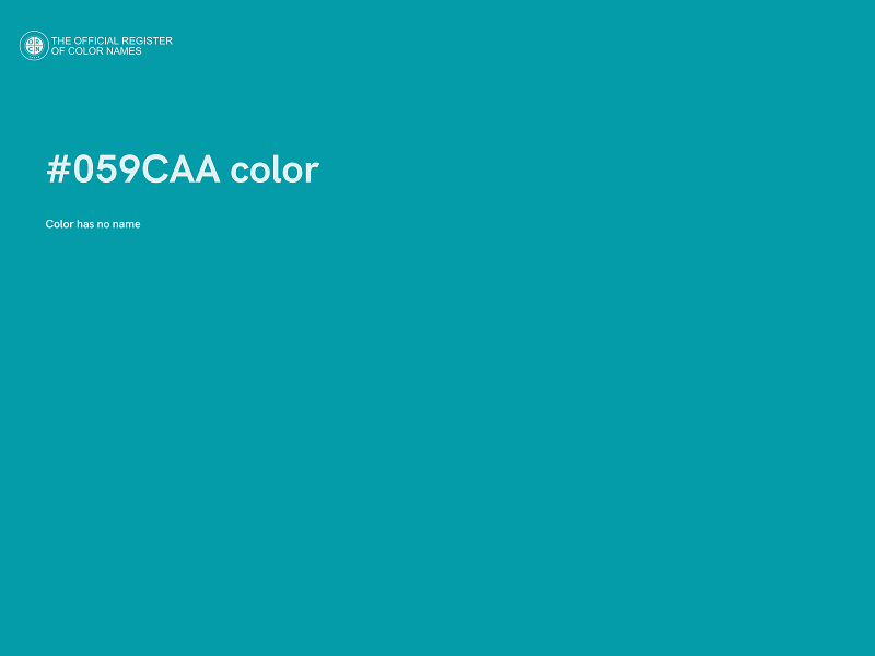 #059CAA color image