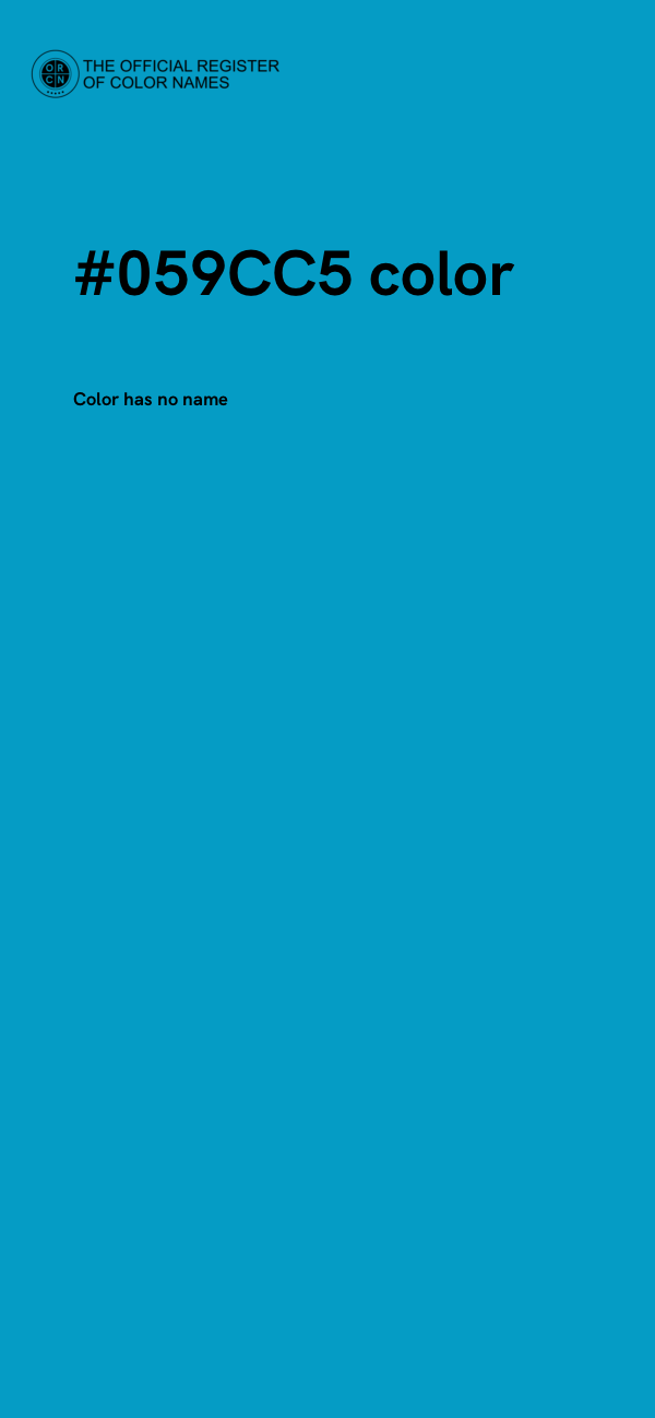 #059CC5 color image