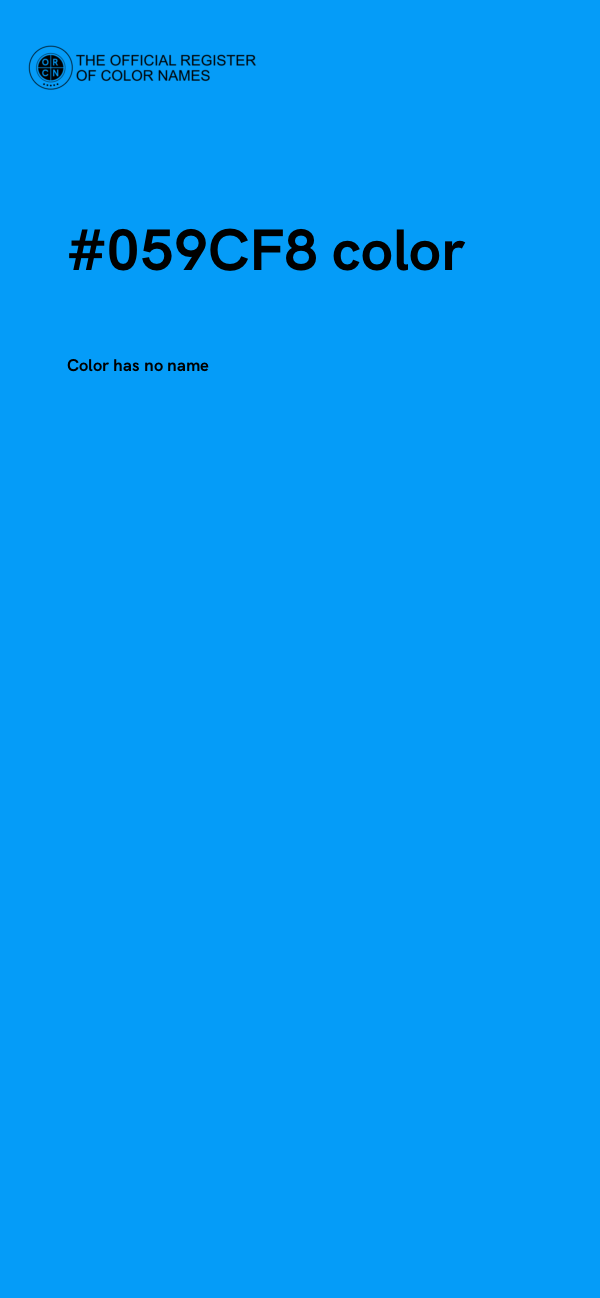 #059CF8 color image