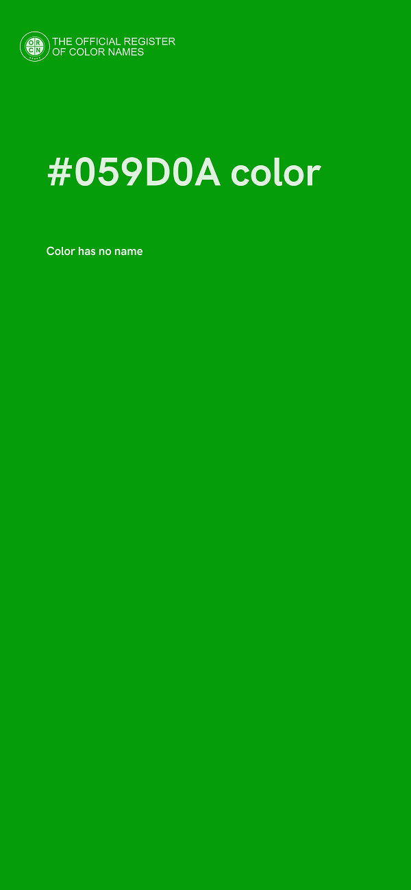 #059D0A color image