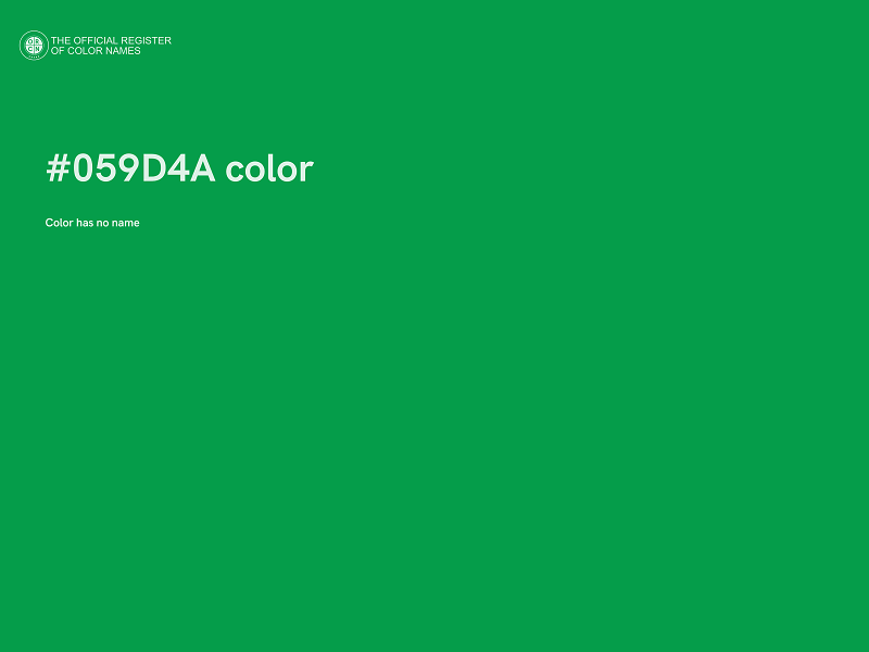 #059D4A color image