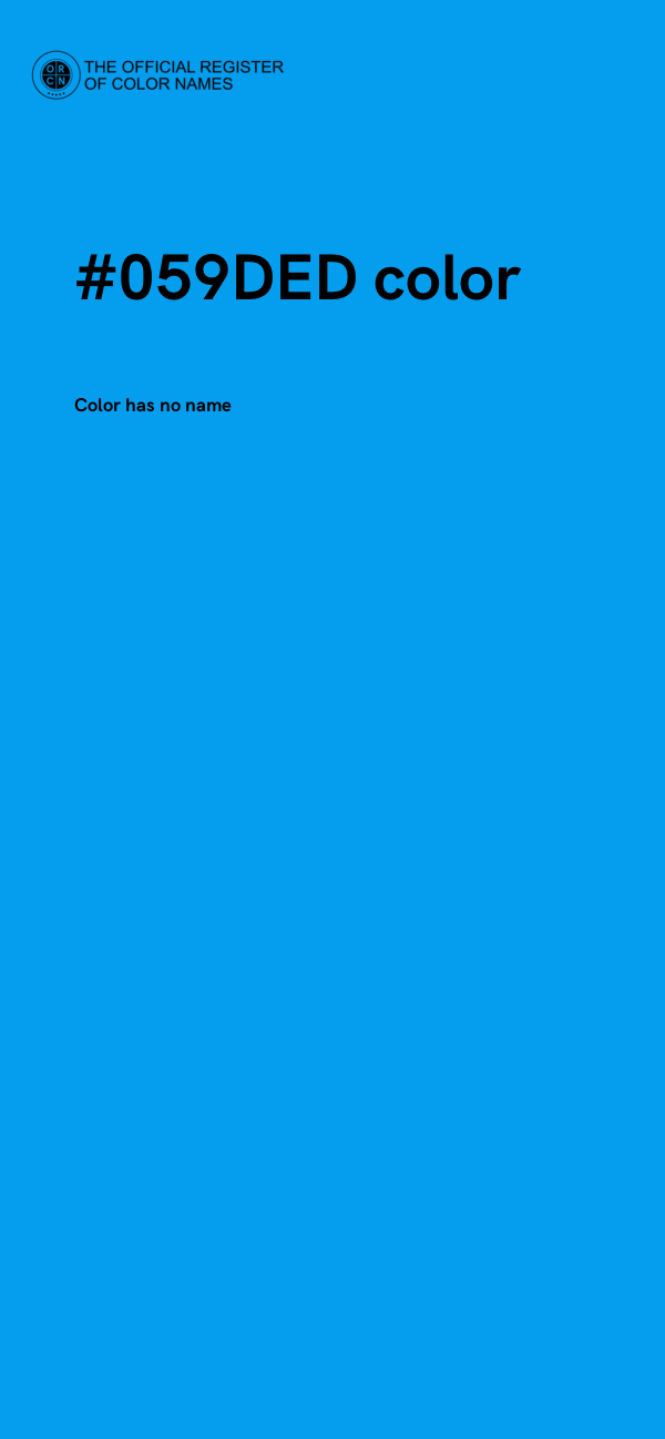 #059DED color image