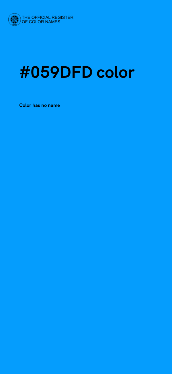 #059DFD color image