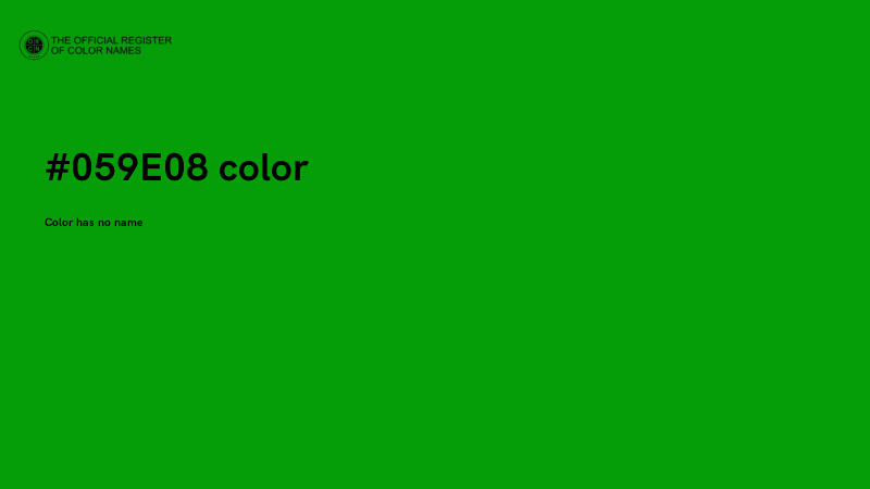 #059E08 color image