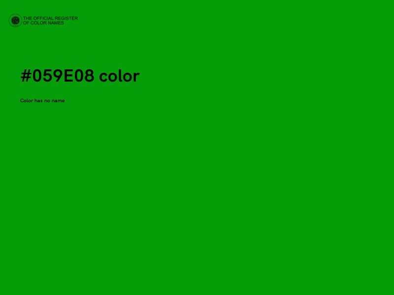 #059E08 color image