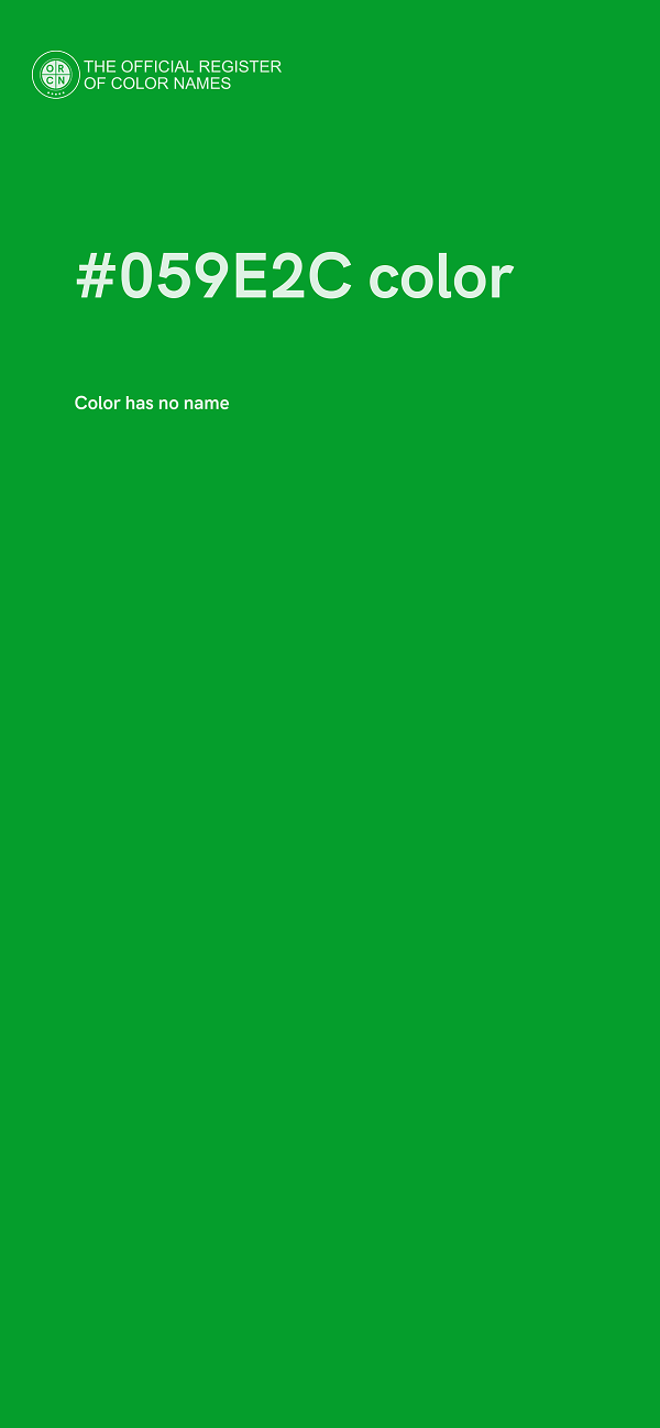 #059E2C color image