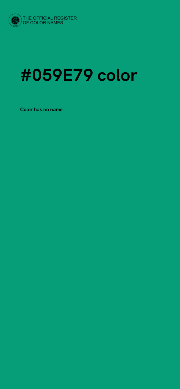 #059E79 color image