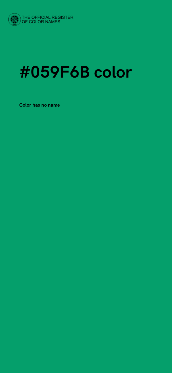 #059F6B color image